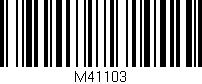 Código de barras (EAN, GTIN, SKU, ISBN): 'M41103'