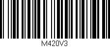 Código de barras (EAN, GTIN, SKU, ISBN): 'M420V3'