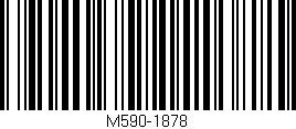 Código de barras (EAN, GTIN, SKU, ISBN): 'M590-1878'