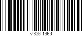 Código de barras (EAN, GTIN, SKU, ISBN): 'M638-1663'