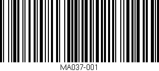 Código de barras (EAN, GTIN, SKU, ISBN): 'MA037-001'