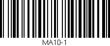 Código de barras (EAN, GTIN, SKU, ISBN): 'MA10-1'