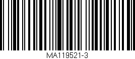 Código de barras (EAN, GTIN, SKU, ISBN): 'MA119521-3'