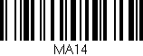 Código de barras (EAN, GTIN, SKU, ISBN): 'MA14'