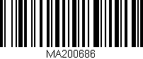Código de barras (EAN, GTIN, SKU, ISBN): 'MA200686'