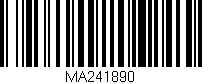 Código de barras (EAN, GTIN, SKU, ISBN): 'MA241890'