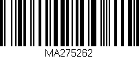 Código de barras (EAN, GTIN, SKU, ISBN): 'MA275262'