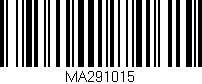 Código de barras (EAN, GTIN, SKU, ISBN): 'MA291015'