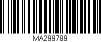 Código de barras (EAN, GTIN, SKU, ISBN): 'MA299789'