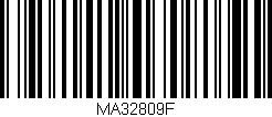 Código de barras (EAN, GTIN, SKU, ISBN): 'MA32809F'
