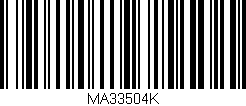 Código de barras (EAN, GTIN, SKU, ISBN): 'MA33504K'