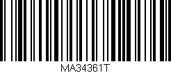 Código de barras (EAN, GTIN, SKU, ISBN): 'MA34361T'