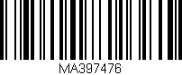 Código de barras (EAN, GTIN, SKU, ISBN): 'MA397476'