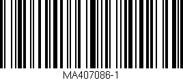 Código de barras (EAN, GTIN, SKU, ISBN): 'MA407086-1'