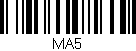 Código de barras (EAN, GTIN, SKU, ISBN): 'MA5'