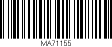 Código de barras (EAN, GTIN, SKU, ISBN): 'MA71155'