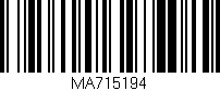 Código de barras (EAN, GTIN, SKU, ISBN): 'MA715194'