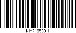 Código de barras (EAN, GTIN, SKU, ISBN): 'MA719538-1'