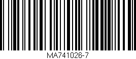 Código de barras (EAN, GTIN, SKU, ISBN): 'MA741026-7'