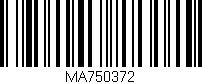 Código de barras (EAN, GTIN, SKU, ISBN): 'MA750372'