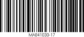 Código de barras (EAN, GTIN, SKU, ISBN): 'MA841030-17'