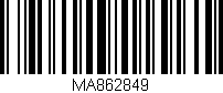 Código de barras (EAN, GTIN, SKU, ISBN): 'MA862849'