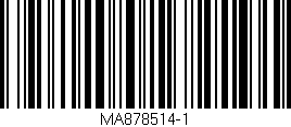 Código de barras (EAN, GTIN, SKU, ISBN): 'MA878514-1'