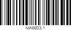 Código de barras (EAN, GTIN, SKU, ISBN): 'MA8803-1'
