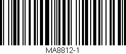 Código de barras (EAN, GTIN, SKU, ISBN): 'MA8812-1'