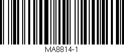 Código de barras (EAN, GTIN, SKU, ISBN): 'MA8814-1'
