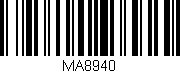 Código de barras (EAN, GTIN, SKU, ISBN): 'MA8940'