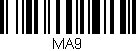 Código de barras (EAN, GTIN, SKU, ISBN): 'MA9'