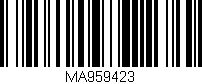 Código de barras (EAN, GTIN, SKU, ISBN): 'MA959423'