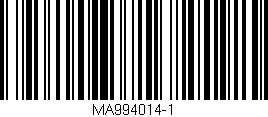 Código de barras (EAN, GTIN, SKU, ISBN): 'MA994014-1'