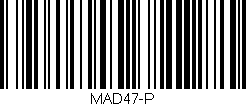 Código de barras (EAN, GTIN, SKU, ISBN): 'MAD47-P'