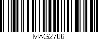 Código de barras (EAN, GTIN, SKU, ISBN): 'MAG2706'