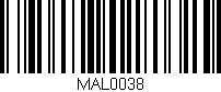 Código de barras (EAN, GTIN, SKU, ISBN): 'MAL0038'