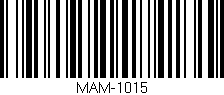 Código de barras (EAN, GTIN, SKU, ISBN): 'MAM-1015'