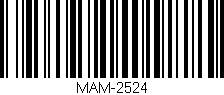 Código de barras (EAN, GTIN, SKU, ISBN): 'MAM-2524'