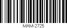 Código de barras (EAN, GTIN, SKU, ISBN): 'MAM-2725'