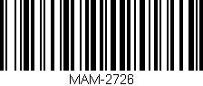 Código de barras (EAN, GTIN, SKU, ISBN): 'MAM-2726'