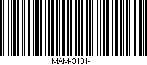 Código de barras (EAN, GTIN, SKU, ISBN): 'MAM-3131-1'