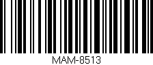 Código de barras (EAN, GTIN, SKU, ISBN): 'MAM-8513'