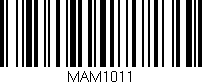 Código de barras (EAN, GTIN, SKU, ISBN): 'MAM1011'