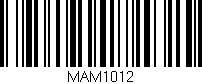 Código de barras (EAN, GTIN, SKU, ISBN): 'MAM1012'