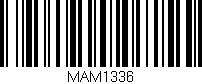 Código de barras (EAN, GTIN, SKU, ISBN): 'MAM1336'