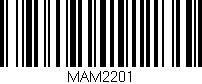Código de barras (EAN, GTIN, SKU, ISBN): 'MAM2201'