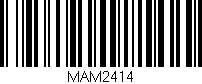 Código de barras (EAN, GTIN, SKU, ISBN): 'MAM2414'