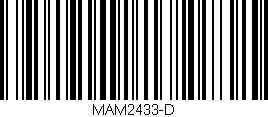 Código de barras (EAN, GTIN, SKU, ISBN): 'MAM2433-D'