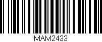 Código de barras (EAN, GTIN, SKU, ISBN): 'MAM2433'
